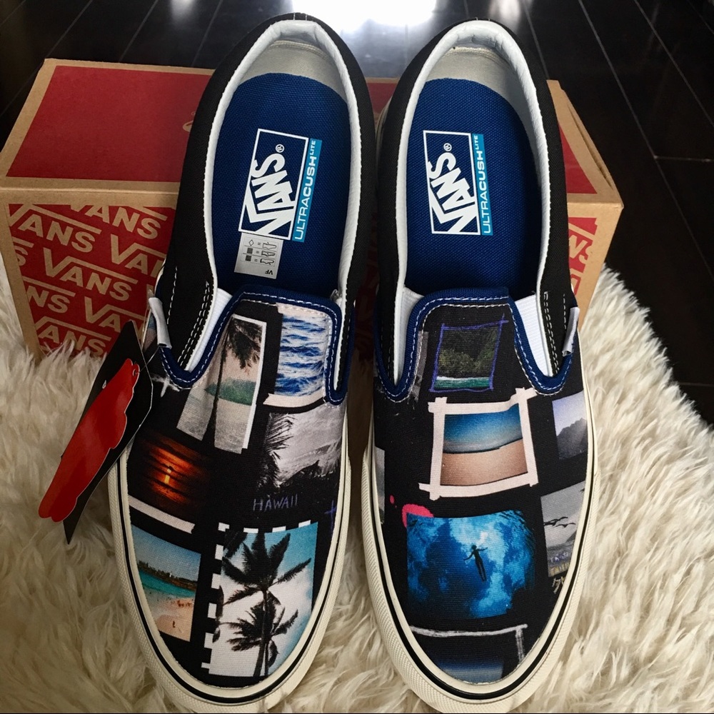Vans X Daniel Russo Slip-ons Size M 9 W 10.5